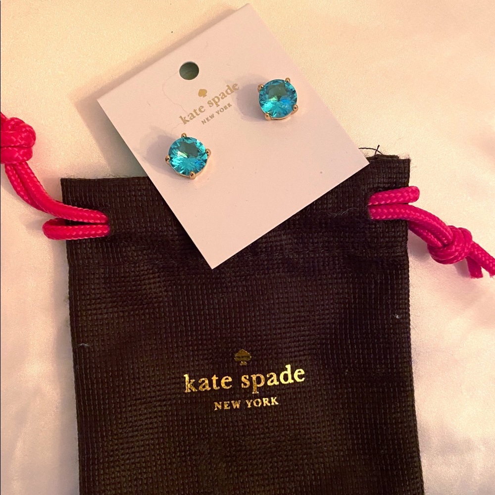 kate spade blue stud earrings
